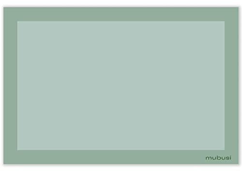 mubusi Alfombra Vinílica Cocina Salón - Varios Tamaños - (Marco Verde 40x60 cm)