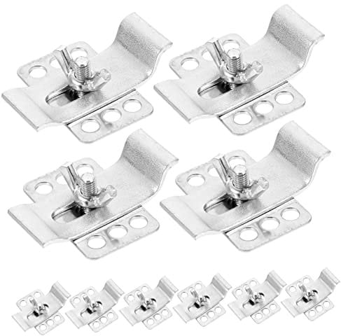 SOLUSTRE 10 Sets Unterbau-Spülbeckenklemmen Küchenbefestigungshalterung Universelles Spülbecken-Geschirr-Set Spülbecken-Clip Verzinkter Wassertrog Edelstahl-Spülbecken Robuste