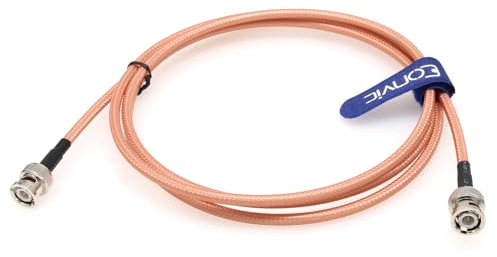 Eonvic cables-RG400 Koaxial-HF-Kabel, BNC-Stecker, rechtwinklig auf BNC-Stecker, STR8