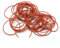 JWOO 10pcs VMQ O Ring Seal Gasket Thickness CS 1mm Silicone Rubber Insulated Waterproof Washer OD 5~46mm Round Shape Nontoxi Red (Color : Red, Size : OD 15MM ID 13MM_1MM)