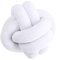 Wolle Garn,Grobes Garn Kreative 18 cm geknotete Kugelkissen Wurfkissen Taille Kissen Home Schlafsofa Bett Dekoration (Color : White)