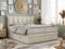 MKS MEBLE King Boxspringbett 180x200, Boxspringbett 180x200 mit Bettkasten und Matratze H4, Polsterbett 180x200 mit Matratze, Bett 180x200 mit Bettkasten - PREMIUM-10-KING- Beige Velvet - H4