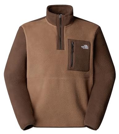 THE NORTH FACE NF0A883S5QA M YUMIORI 1/4 Zip Sweatshirt Herren Latte-Smokey Brown-TNF Größe XXL