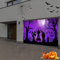 Halloween Garten Banner - Langes Grusel Spukhaus Deko für Aussen, Garage, Wand, Tisch - Stoff Requisiten, 210 * 150cm (400 * 180cm)