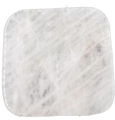 HXSCOO Dessous de Verre en Quartz Rose Naturel, 1 pièce, Pierres sculptées, Tranche décorative, Tasse, Cristaux et minéraux Roses, Cadeau