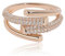 Meissa Anneau de pouce pour femmes 925 argent sterling anneau ouvert anneau Hug Ring fait à la main Chunky Bands anneau plaqué or Taille ajustable (Or rose)