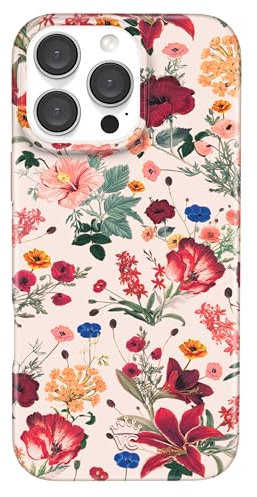 VELVET CAVIAR for iPhone 16 Pro Max Case Floral Wildflowers - Compatible with MagSafe [10ft Drop Tested] - Nude Vintage Flowers