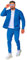 DONYKARRY Herren 2-Teilige Sporthemd mit Baseballkragen Sweatsuit Sets Dünner Male Trainingsanzug-Sets Mit Durchgehendem Reißverschluss, Trendige Jacke Anzug Sommer Outfits(Blau,M)
