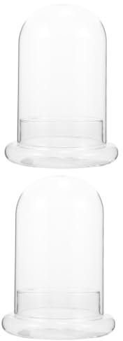 TOPBATHY 2St Landschaftsökologische Flasche Vase innerspace plantinium fitzek das Fleurs Blumen Abstimmung Flasche Moospflanze Glocke aus klarem Glas Glocke Kuppel klare Glaskuppel