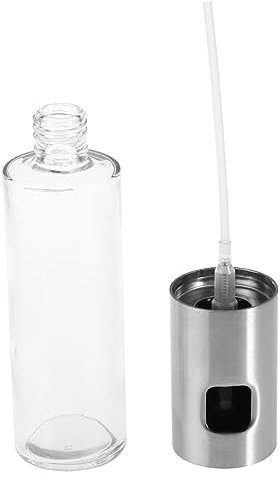 SHOWERORO 2stücke Ölsprühflasche Aus Glas Mit Edelstahl Pumpzerstäuber Wiederverwendbar Feiner Sprühnebel Für Gesundes Kochen Und Grillen Für Öl Essig Zitronensaft Kompakt