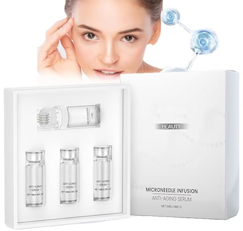 Système facial à micro-infusion, ensemble de sérum anti-âge à micro-infusion Glov Beauty, rajeunit la peau, réduit les rides, améliore l'élasticité, hydrate en profondeur toutes les peaux (1 ensemble)