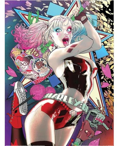 DC Comics - Poster Harley Quinn Comic, mehrfarbig, 40 cm x 30 cm