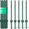 Sptchapn 3ft Strong and Durable Metal Fence Post, Pack of 5 for Garden Patio and Outdoor Wires U-Fence Post Green T-Posts (5)