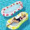 2 pcs Aufblasbarer Wasserhängematte Pool Hängematte mit Kopfteil Badehängematte Wasser Luftmatratze mit Netz für Kinder Erwachsene; Für Sommerpool, Strand, See & Partys (Zitrone+Wassermelone)