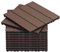 CCLIFE Suelo Terraza Exterior, Baldosas Jardin Exterior, Paneles WPC Exterior, 30x30 cm, Impermeable Antideslizante, Adecuado para Balcones y Jardines,Marrón, CushHom