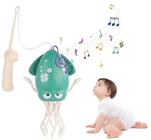 Lixstyea Vermeiden Hindernis Oktopus Dancing Spielzeug - Control Remote Oktopus Krake Animals USB Ladung Geschenk Ideen, Simulierter Angeln Led Lichteffekten, Electric Dancing Octopus Toy