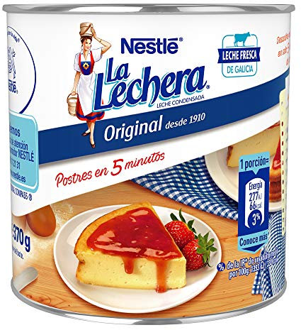 Nestlé La Lechera - Leche Condensada Entera - Pack de 12 x 370 g