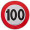 4R Quattroerre.it 1545/100 Selbstklebende Geschwindigkeitsbegrenzung 100 km/h, EU genehmigt