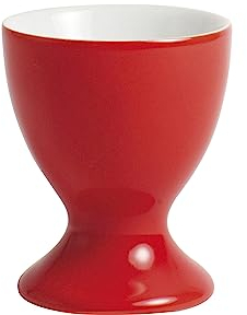 KAHLA 207401A69462X Pronto Colore Eierbecher mit Fuß Cherry red|roter Eierhalter aus Porzellan