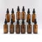 YIZHAO Flacon Compte Gouttes 50ml, Ambré Flacon Huile Essentielle Vide avec Pipette Verre, pour Huile Essentielle, Aromathérapie, Laboratoire, Massage, Cosmétique, Voyage - 12 Pcs