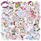 Unicorn Stickers 50 Pcs, Cute Cartoon Stickers Waterproof Vinyl Decals for Scrapbook Notebook Laptop Suitcase Guitar Skateboard, Kids Girls Boys Gift