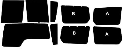 PSSC Window Film Pre Cut Car Auto Front 5% Rear No Tint Kit Compatible with Land Rover Discovery 3 2004-2009