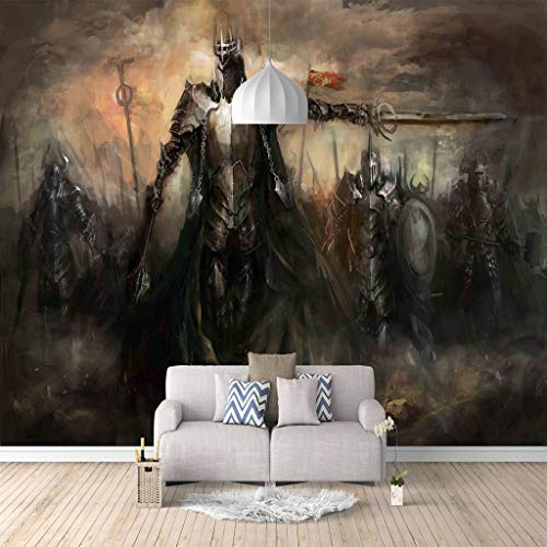 ZAPVI Vlies Tapeten Wandtapete Mittelalter & Ritter Größe:W200CMxH140CM 3D Wandbild Tapete Vlies Tapete Wandtapete Tapete Wohnzimmer Wanddekoration Fototapete 3D Tapete Effekt Wandbild