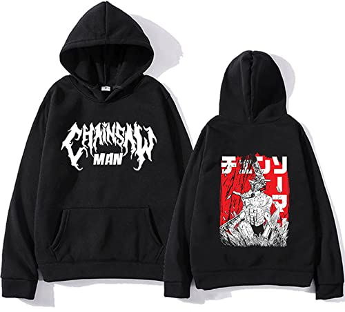 MEDM Y2K Japanische Anime -Kettensäge Mann Pochita Hoodies Sweatshirts Manga Cartoon Grafik Streetwear Langarm Gothic Herren Pullovers