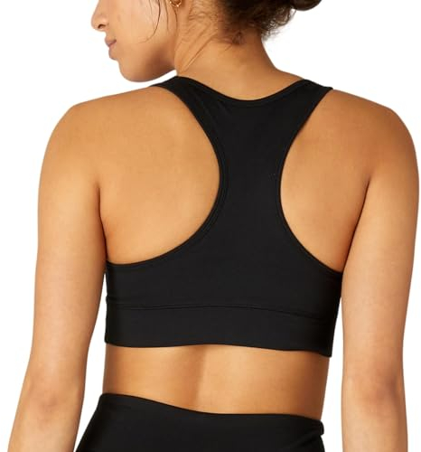 FM London Racerback Sport-BH für Damen , Nahtloser, stoßdämpfender Sport-BH für Fitness und Yoga , Gepolsterter Sport-BH, der fest aber sanft auf der Haut sitzt , Atmungsaktiver, stoßfester Sport-BH