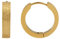 Akzent Damen Creolen Ohrringe Edelstahl 14mm Sandgestrahlt goldfarbig Klapp-Creolen Ohrschmuck Frauen Geschenkidee