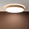 Lightbox LED Deckenlampe mit CCT (3000-6500 K) & Nachlicht & Memory Frunktion | Ø 50 cm | Wand- & Deckenleuchte mit Fernbedienung stufenlos dimmbar | aus Metall/Kunststoff | in Hell-Braun/Weiß