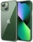 JETech Hülle für iPhone 13 6,1 Zoll, Nie Vergilbung Stoßfeste Stoßstange handyhülle, Anti-Kratzt Transparent Rückseite (Alpingrün)