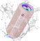 Ortizan X10 Cassa Bluetooth Portatile Cassa Altoparlante Bluetooth 5.3 Waterproof IPX7 Con Luce,Fino a 30h di Autonomia, 3 Effetti Sonori Stereo Hi-Fi Bassi, Vivavoce Microfono-Con AUX, TF(rosa)