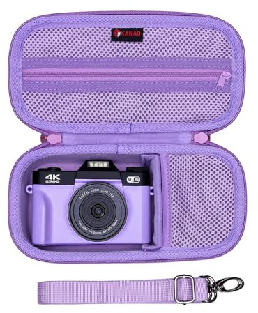 XANAD 4K Digital Camera Case for Sony Alpha 6100,6000,6700,6600,6400/ RX100 VII or Sony Alpha ZV-1,ZV-1F,ZV-E10,ZV-E10 II 4K Vlogging Camera (Purple)