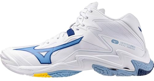 Mizuno Wave Lightning Z8 Mid V1GA240597, Unisex Volleyball Shoes, White, 44 EU