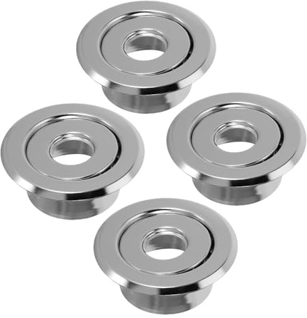 Abaodam 4 Stück Sprinklerkopf Abdeckungen 24mm Verchromt Eingelassene Feuersprinkler Rosetten für Abgehängte Decken Universelle Metall Deckenblenden für Wohn und Gewerberäume