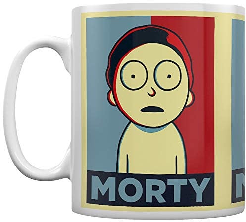 Cartoon Network RD-RS461896 MG25181 Rick-Taza de café, Multicolor, 315 milliliters, Porcelana