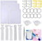 Woohome 26 Pz Molde Silicona Resina Cubierta de Cuaderno Marcador con Anillos de Libro y Taza de Medición de Silicona para Cuadernos, Marcador DIY (A5 A6 A7)