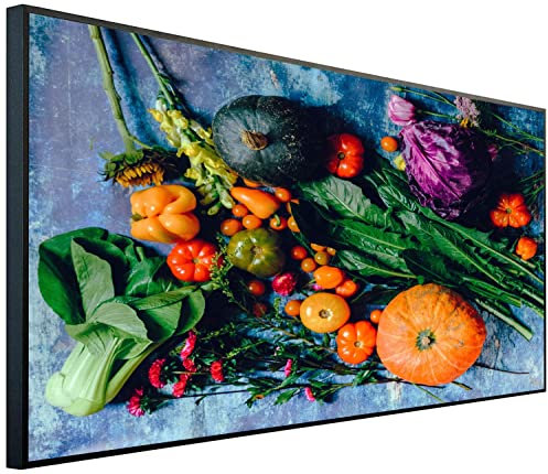 Ecowelle Infrarotheizung mit Bild | 750 Watt | 60x120 cm | Infrarot Heizung| | Made in Germany| c 112 Früchte und Gemüse
