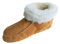Naturasan Lammfell-Hüttenschuhe Hausschuhe/Mokassin mit Ledersohle/flauschig weich, gefüttert mit warmen Schaffell HS-01 (Cognac/Weiss, numeric_42)