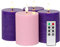 Fanna Advent Flameless Pillar Candles with Timer, Battery Operated Led Candle for Christmas with Remote,8 Batteries Included - Set of 4 (D 7.5 cm x H 10 cm)