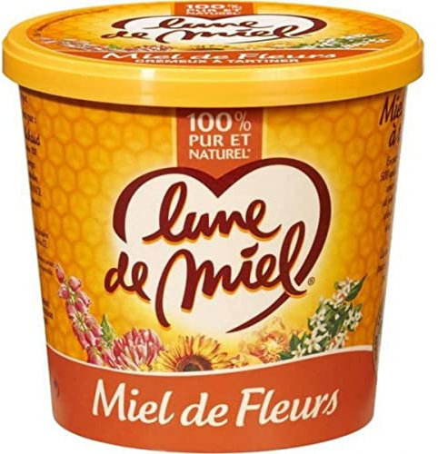 Lune de Miel Miel de fleurs crémeux, 100% pur et naturel - Le pot de 750g