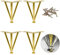 KOOEIN Möbelfüße Verstellbar X4,tischbeine Aus Edelstahl,schrankfüße,Sofa,badezimmerschrank,couchtisch,schwerlast Dreieckige Beine,metallbeine Für Heimwerker,rutschfest,Gold-30cm/12in