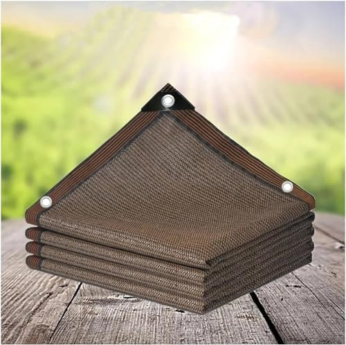 Filet D'ombrage 12 Broches Ombrage 95% Renforce ÉPaissir Voile Ombrage, Serres Filet Coupe-Vent avec Oeillets,pour La Couverture VéGéTale/Serre/Jardin/Pergola/Fleurs de Serre/Abri D'auto 5x5m