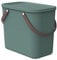 Rotho Albula Aufbewahrungsbox 25l mit Deckel, Kunststoff (PP recycelt), grün, 25l (40.0 x 23.5 x 34.0 cm)