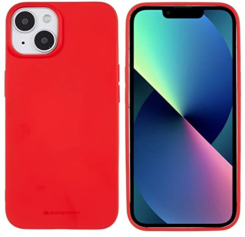 CoverKingz Handyhülle kompatibel mit iPhone 14 - Silikon Handy Hülle Soft Case - Weiche Smartphone Schutzhülle Matt Rot