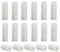 Lot de 70 vis à tête fendue M8 x 10 mm, vis sans tête en plastique sans tête en nylon blanc
