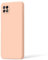 WOOZ Liquid Silicone Case For Samsung Galaxy A22 5G Phone,​Shockproof Bumper Case with Microfiber Lining (Pink)
