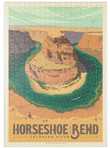 MyPuzzle Horseshoe Bend, Arizona - Premium 500 Teile Puzzle - MyPuzzle Sonderkollektion von Anderson Design Group