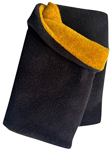Wollhuhn Warmer Loop Kinder Erwachsene UNSER WÄRMSTER - Handmade in Germany - Zweilagig Wendbar Premium-Fleece - Formstabil Schlauchschal Winter
